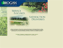 Tablet Screenshot of broganlandscaping.com